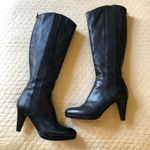 Gastone Lucioli Knee High Heeled Black Boot